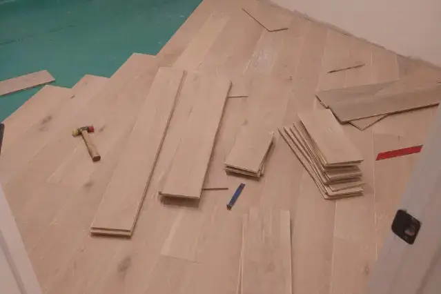 Hardwood Flooring before